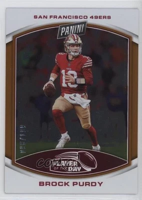 2023 Panini Player of the Day Orange /199 Brock Purdy #20 - Image 1 of 2