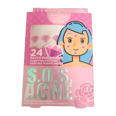 S.O.S. Acne Patch Cosmi Premium 24 pz con Acido Salicilico – Invisibili - Immagine 1 di 2