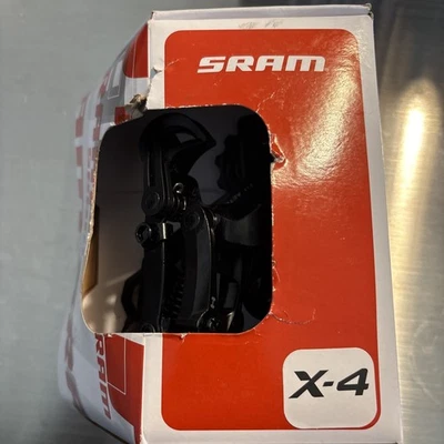 SRAM X4 Rear Derailleur Mountain 7/8/9 speed Long Cage Black - Image 1 of 3