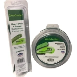 Linea decespugliatore .080" verde crimpata e linea di ricambio nuova - Foto 1 di 2