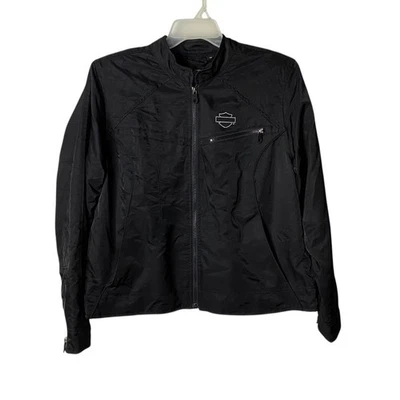 Chaqueta de bombardero Harley Davidson Metropolitan Triple Vent para mujer 1W 1X acolchada negra Foto 1 de 4