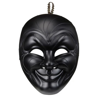 Venezianische Vendetta-Maske Schwarz - Gesichtsmaske Anonymous Phantom Maske - Bild 1 von 2
