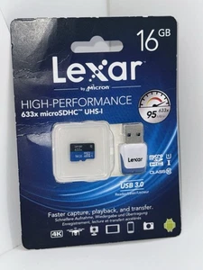 Lexar 16GB SD / SDHC Multi Use Memory Card NEW - Picture 1 of 3