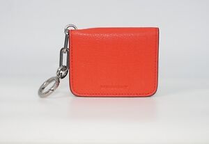Burberry Unisex's Camberwell Leather Card Case, Bright Red, MSRP $350