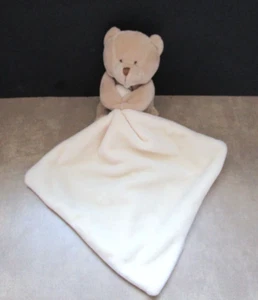 Doudou et Compagnie Paris Tan Bear Cub Plush 4" Lovey Security Blanket - Picture 1 of 4