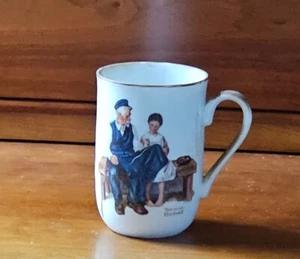Taza vintage Norman Rockwell The Lighthouse Keeper's Daughter 1982 - Imagen 1 de 2