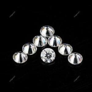 1.5 mm CVD Diamond DEF Color CVD/HPHT Lab Grown Loose Gemstones 100 PCS LOT - Picture 1 of 6