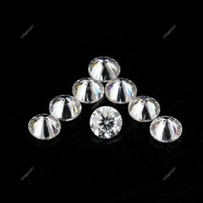 1.5 mm CVD Diamond DEF Color CVD/HPHT Lab Grown Loose Gemstones 100  PCS LOT - Image 1 of 4