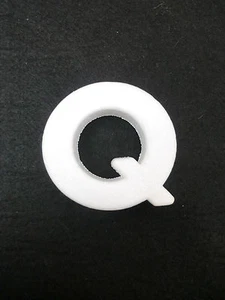 BUCHSTABEN BUCHSTABE ALPHABET ALPHABETE ZIFFERN STYROPOR ZUM DEKORIEREN "Q" - Bild 1 von 1