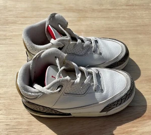 Air Jordan 3 Retro White Cement Reimagined Schuhe TD DM0968-100 Kinder weiß US 10C - Bild 1 von 8