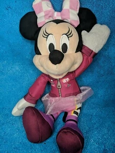 Disney Store Racer Minnie Mouse 10" Plush Stuffed Toy Race Car Driver - Picture 1 of 1