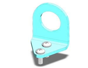 -10 AN BULKHEAD TAB, SET OF 2 W/ HARDWARE - Picture 1 of 4
