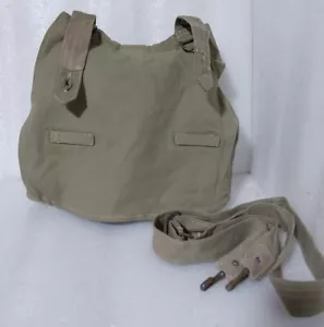 Borsa pane razione tedesca esercito militare vintage fettuccia bretelle cintura 1957 - Foto 1 di 16
