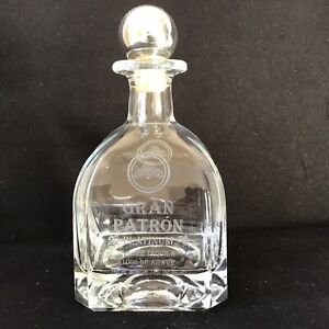 Gran Patron Platinum Silver Tequila 750 ML Empty Heavy Glass Bottle Bx-114