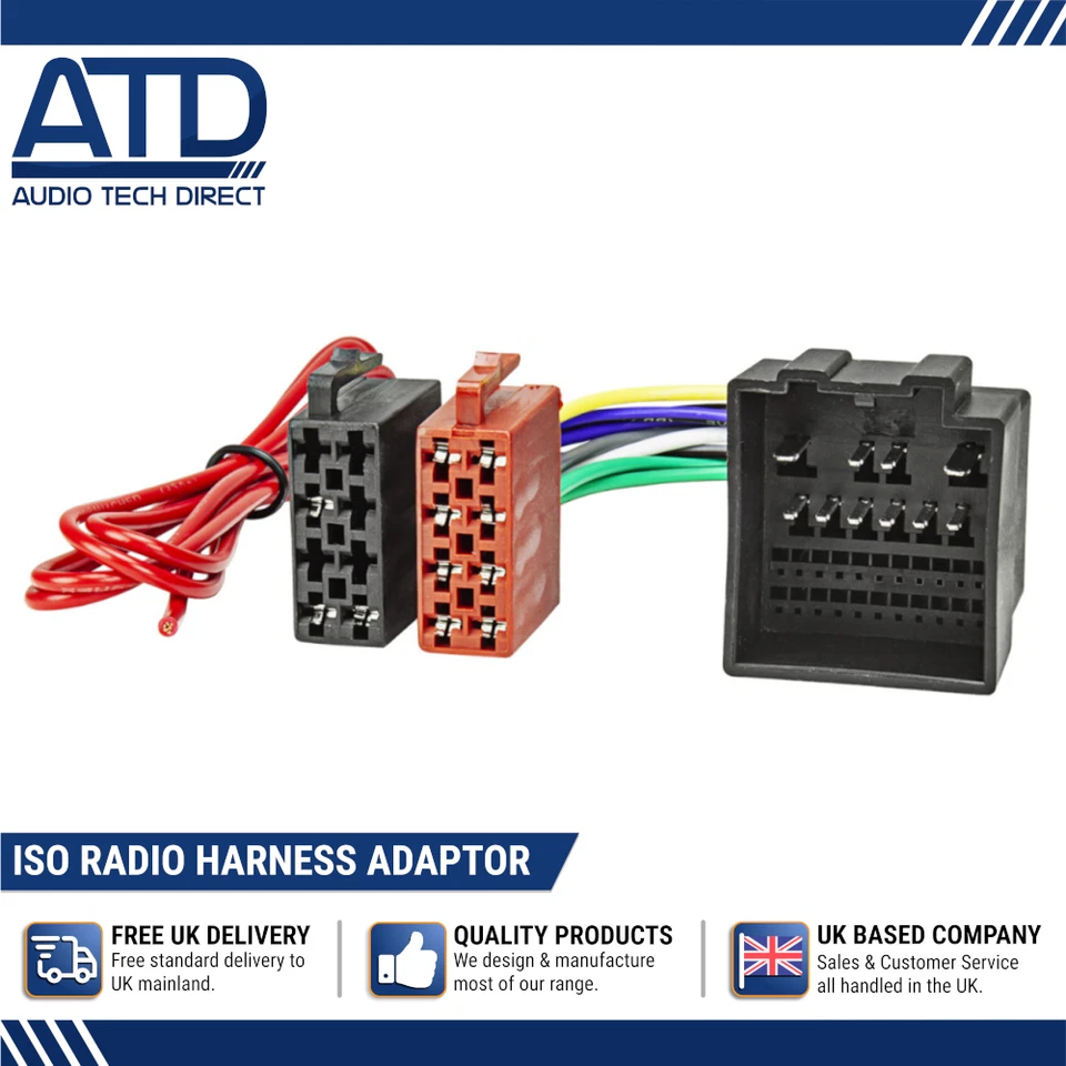 Car Radio ISO Harness Adaptor Wiring for Ford Fiesta Focus KA Transit CT20FD13 - Image 1 of 4