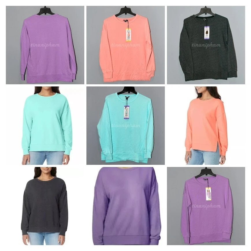 Buffalo David Bitton Women's Crewneck French Soft Terry Sweater Pullover - Image 1 of 1