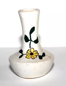 Vintage Small Ceramic 70s Red Yellow Flower Bud Vase CSM2 - Picture 1 of 7