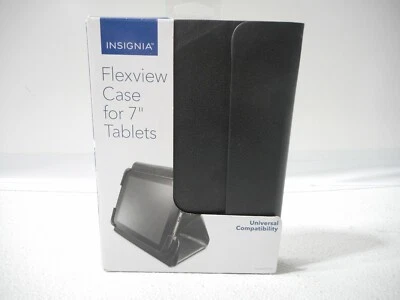 Insignia - FlexView Folio Case for Most 7" Tablets - Black NS-MUN7F3B - Image 1 of 2