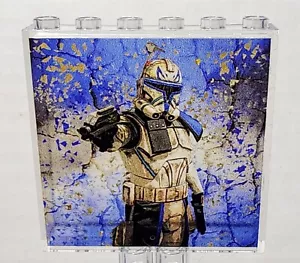 Lego Star Wars Captain Rex Phase 2 Clone Custom UV Printed Clear Window 1 of 1 - Picture 1 of 1
