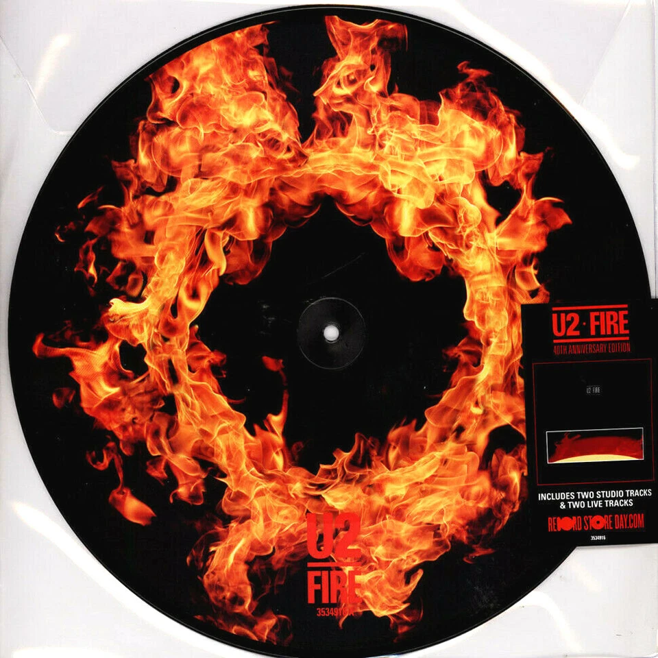 U2 Fire Record Lager Tag 2021 RSD Bild Disc