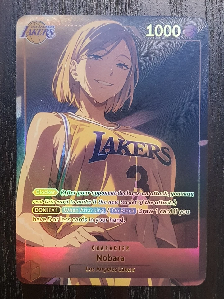 LA LAKERS NOBARA KUGISAKI JUJUTSU KAISEN NBA Basketball Waifu ACG Doujin Card - Image 1 of 3