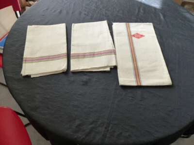 LOT DE 3 ANCIENS TORCONS EN METI MODELES DIFFERENTS - Photo 1/4