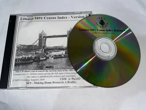 London 1891 Census Index - Version 5 (CD-R)(EX COND) - Picture 1 of 1