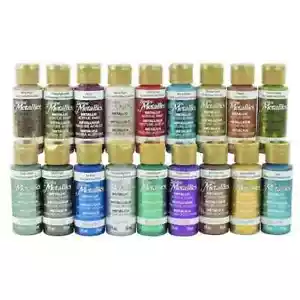 DecoArt Americana Metallic Acrylic paint 2oz - Picture 1 of 31