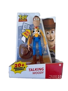 Toy Story Woody Talking Hard Plastic Figure 2017 Mattel Disney Pixar 20+ Phrases - Picture 1 of 4