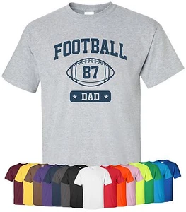 Personalisiertes T-Shirt ""Football Dad"" Größe S-4XL Sportmannschaft Vater Eltern maßgeschneidert - Bild 1 von 5
