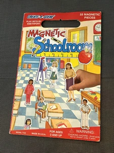 CREATE A SCENE Smethport MAGNETIC SCHOOLROOM made USA strong magnets One missing - Bild 1 von 7