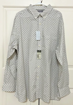 NWT Daniel Cremieux size XXL gray beige long sleeve button up shirt mens $89 - Image 1 of 4