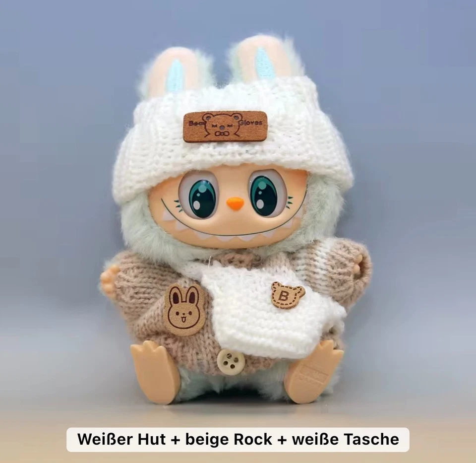 MARKENLOS Labubu Clothes, kompatibel mit labubu, Kleidung Süße Puppenkleidung ohne Puppen