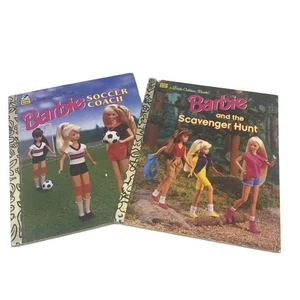 2 vintage 90s Barbie Little Golden Books - Picture 1 of 9