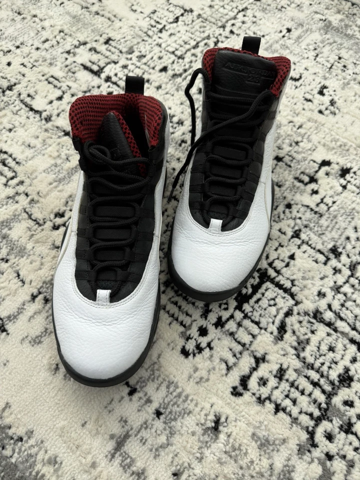 Air Jordan 10 Chicago Retro OG Para hombres Talla 11 Blanco Rojo Seakers 2012-310805-100 Foto 1 de 4