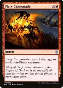 X 1 Fiery Cannonade NM Ixalan 143 MTG Magic The Gathering - Picture 1 of 2