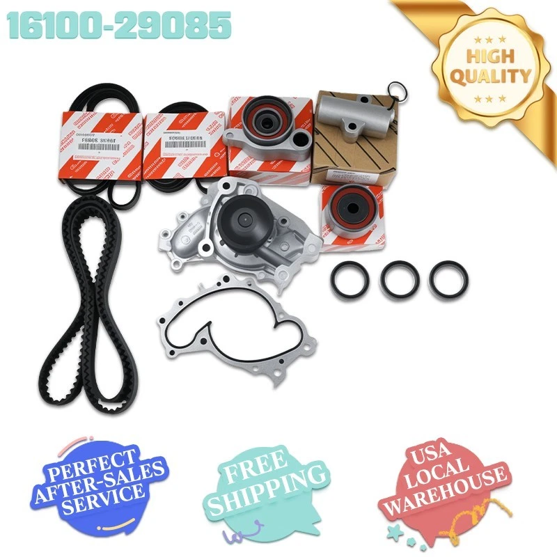Fit 01-10 Toyota Lexus 3.0L 3.3L Tensioner 3MZFE OEM Timing Belt Water Pump Kit Foto 1 de 4