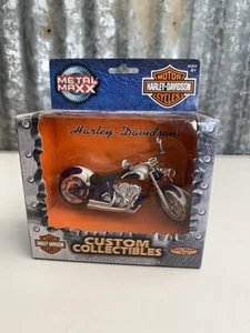 2001 Metal Max Harley-Davidson Fat Boy 1:17 Scale "The Majix" (E5) - Picture 1 of 10