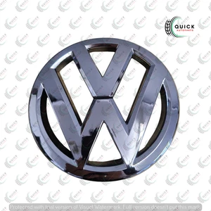 FITS VW POLO 6R 2010-2014 CENTRE GRILLE GRILL CHROME EMBLEM BADGE 6R0853600A NEW - Picture 1 of 8