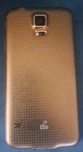 Samsung Galaxy S5 Phone SM-G900l 4G 16GB 5.1" Android Gold 16MP Camera Unlocked - Picture 1 of 6