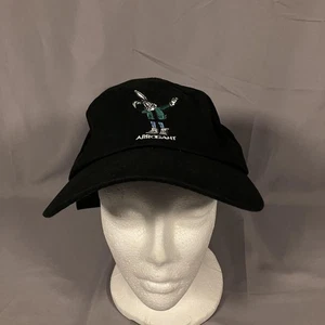 Sombrero arrogante gorra con correa trasera negro Dabbing conejito gráfico de dibujos animados para hombre ropa de calle - Imagen 1 de 19