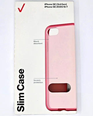 Capa fina Verizon para Iphone Se 3ª geração e Iphone 8 e 7 rosa lilás - Imagem 1 de 2