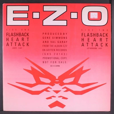 EZO: flashback heart attack / short GEFFEN 12" Single 33 RPM - Image 1 of 2