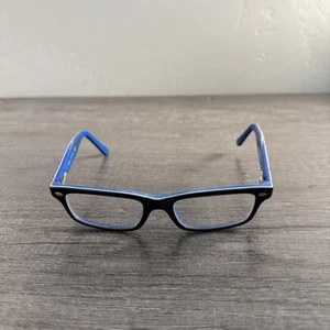 Ray-Ban Eyeglasses RB 1535 3600 Black Blue Rectangle FRAMES ONLY 48-16-130 - Picture 1 of 6