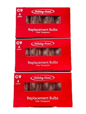 Lote de 3 bombillas de repuesto transparentes transparentes para casa de vacaciones de 4 unidades Foto 1 de 2