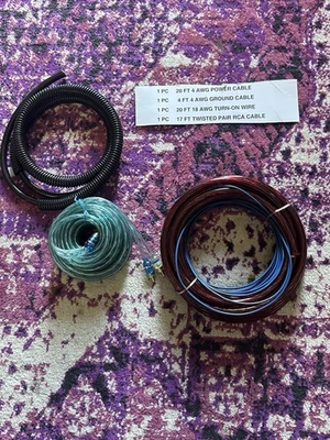 Kit de cableado estéreo para coche. Cables RCA de tierra, alimentación y control remoto Foto 1 de 3