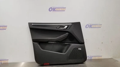 17 PORSCHE MACAN GTS 95B INTERIOR DOOR TRIM PANEL FRONT LEFT DRIVER BLACK SUEDE - Image 1 of 4