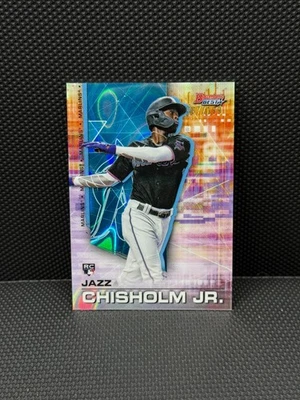 2021 Bowman's Best Jazz Chisholm Jr /199 Lava Refractor RC #26 Marlins - Image 1 of 2