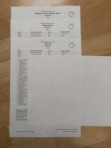 OFFICIAL FIFA TEAM SHEET 2025 CLUB WORLD CUP MANCHESTER CITY V WYDAD - Picture 1 of 1