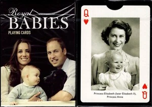 Mazo de cartas de póquer tamaño de Royal Babies Piatnik edición limitada personalizada nuevo - Imagen 1 de 2
